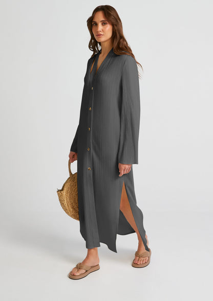 Women designer kaftan dresses for wedding guest with sleeves
