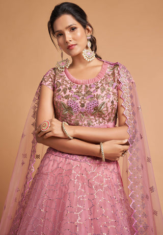 Light pink lehenga Bridal