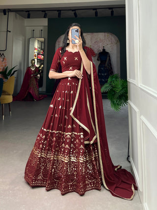 Maroon Lehenga Bridal