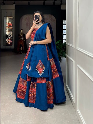 Plain and printed with foil work lehenga price