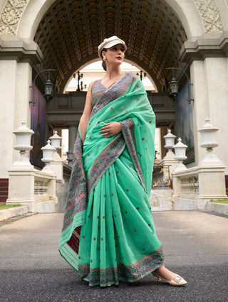 minakari work designer party wear saree online