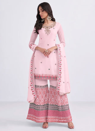 Pink Sharara Suit for Wedding
