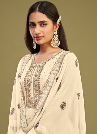 Beige colour Suit for women
