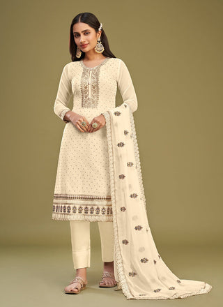 Beige Shalwar Kameez Women
