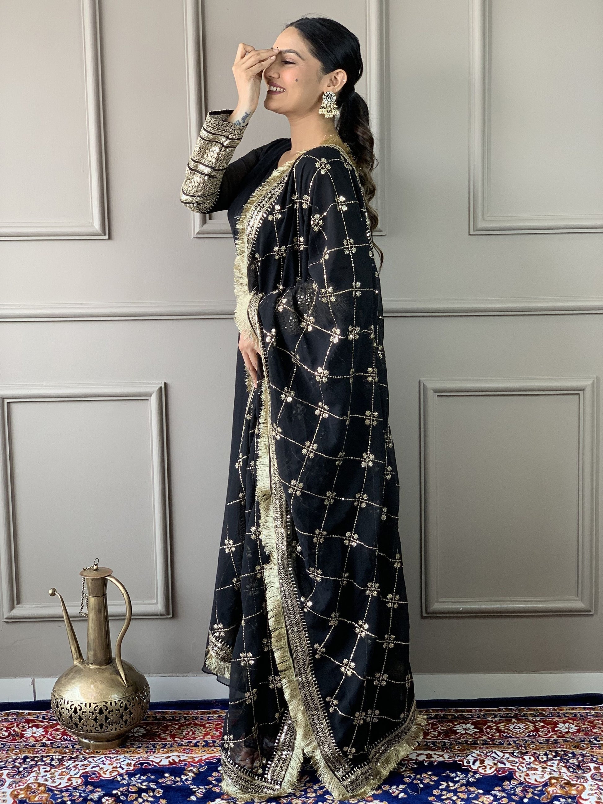 Georgette Gown Party Wear
