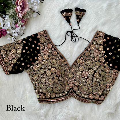 Beautiful Black Blouse For Saree