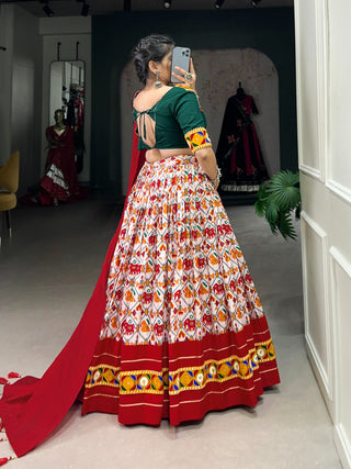 Traditional Red chaniya choli with blouse