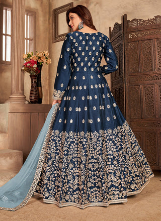 Reception wear Long anarkali salwar kameez images