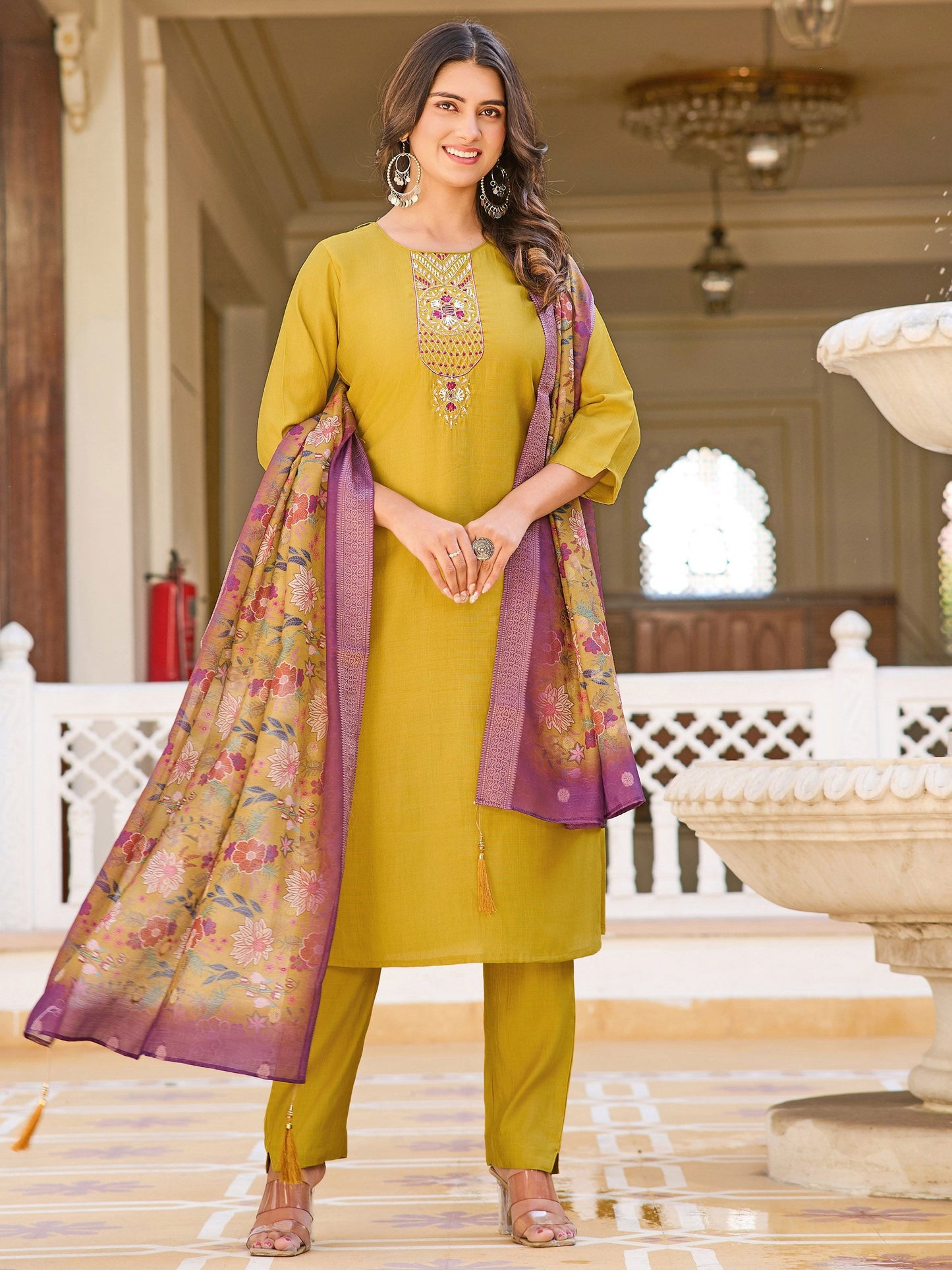 Mustard color vatican salwar suit for women price
