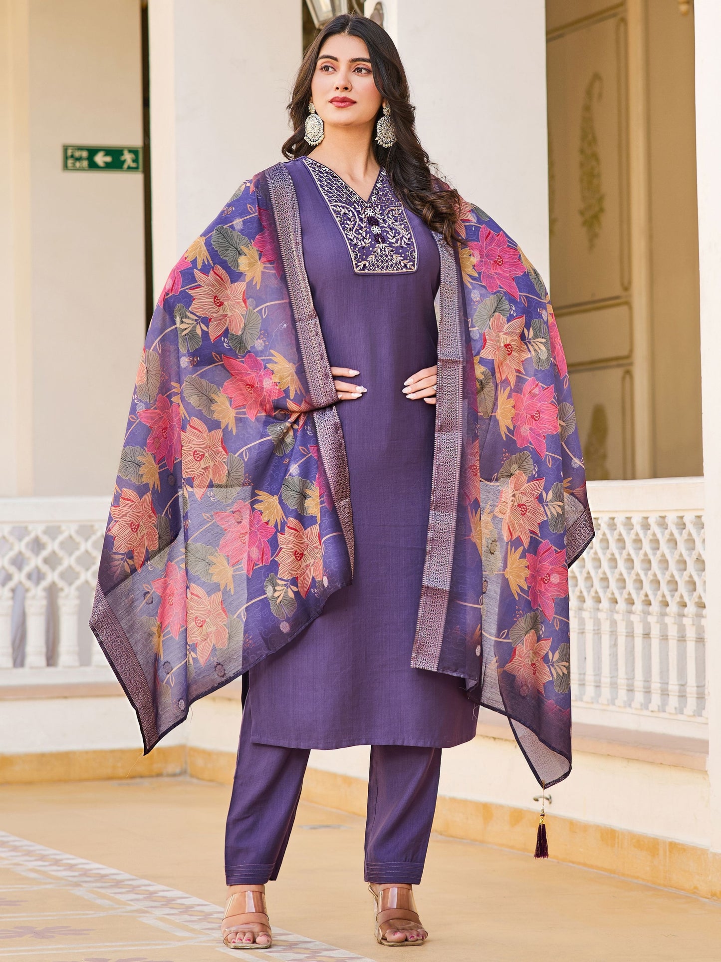 Lavender color vatican salwar suit for women price
