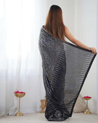 Black Georgette Sarees online shopping
