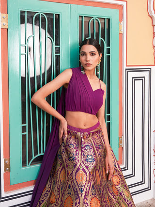 Banarasi silk lehenga choli