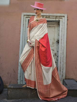 Red handloom silk sarees online shopping
