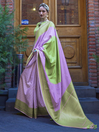 Lavender Saree for Wedding
