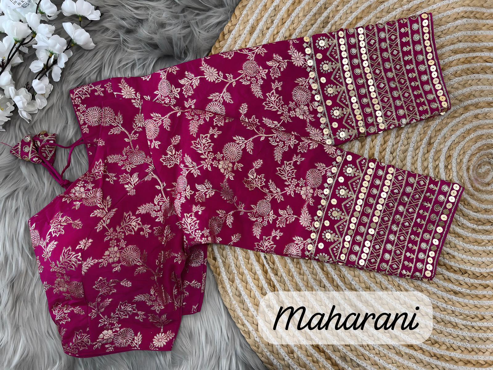 Latest  Maharani blouse designs
