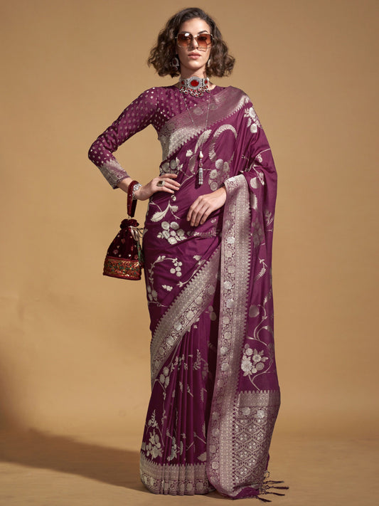 Wine georgette handloom silk sarees with price
