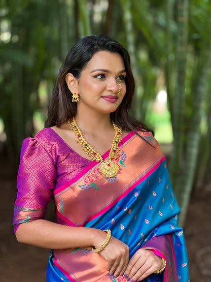 Royal Blue Paithani Saree
