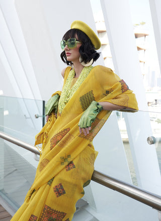 Mustard colour Suit With Dupatta
