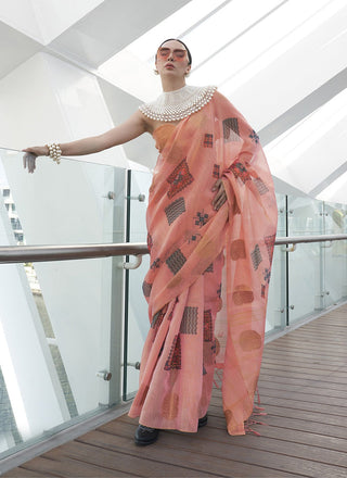 Peach colour Suit with Dupatta
