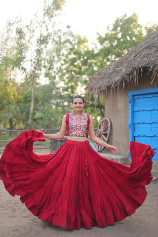 Red tradtional lehenga choli