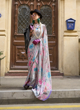 Multi color satin georgette sarees for women with price
