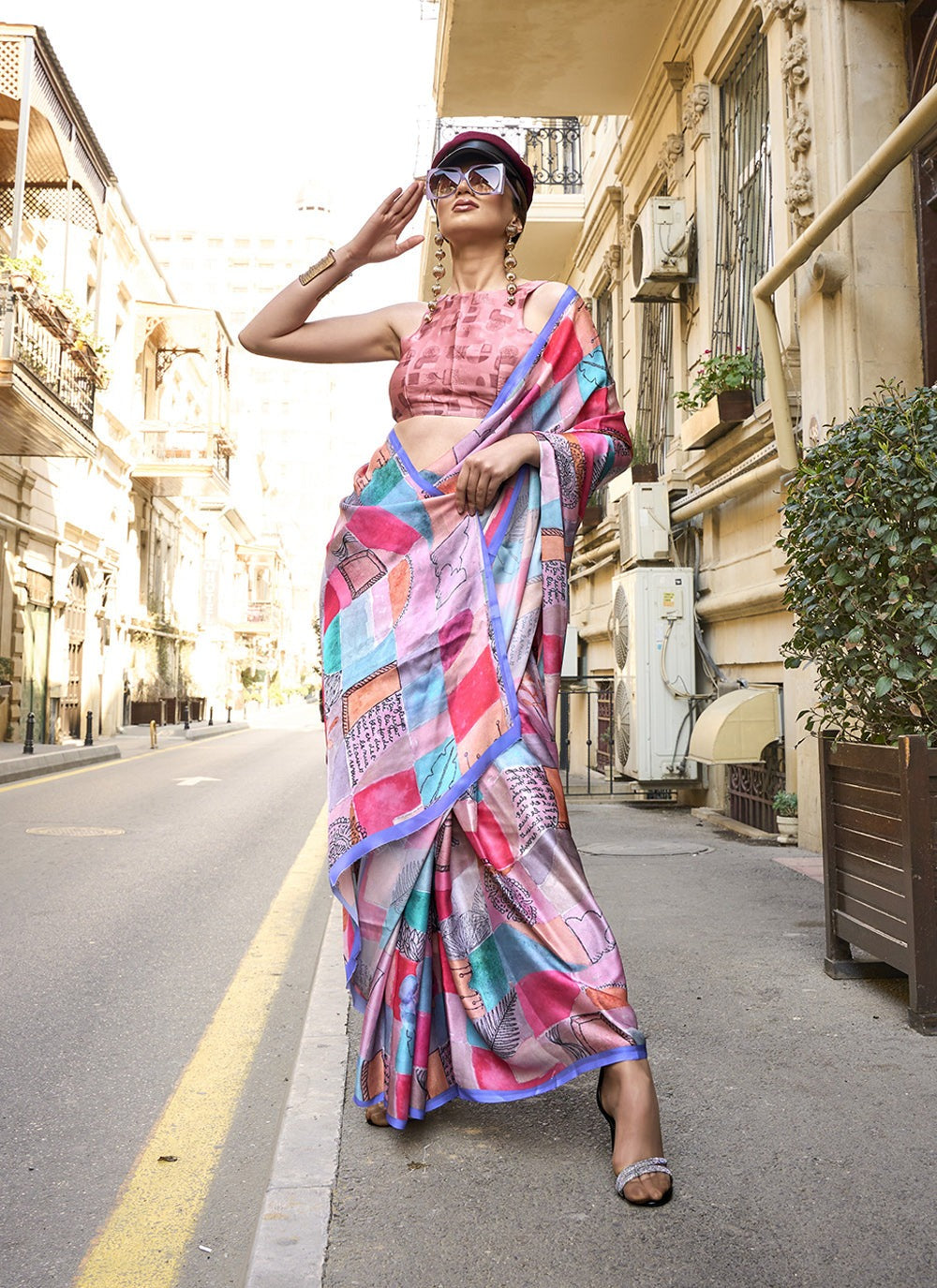Pure georgette designer sarees
