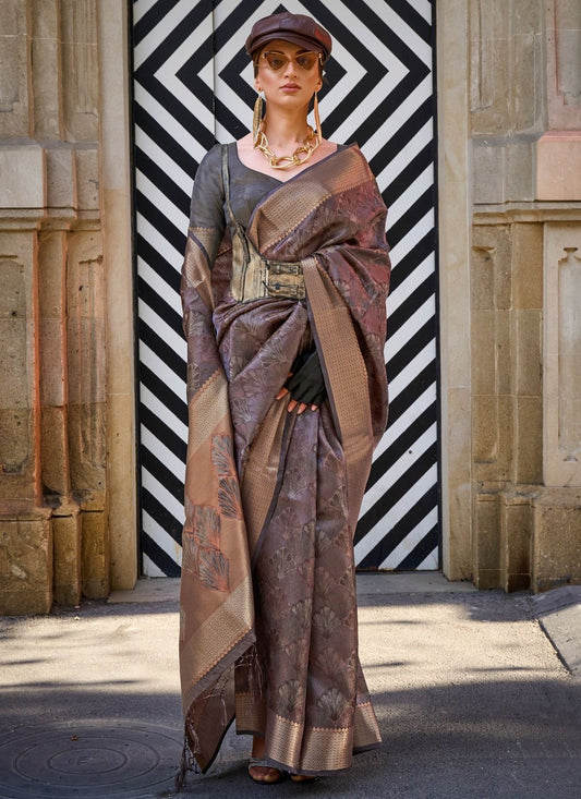 Black handloom weaving saree for women with price
