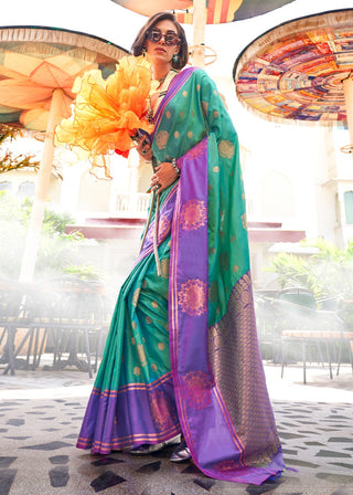 Rama handloom silk saree for women with price
