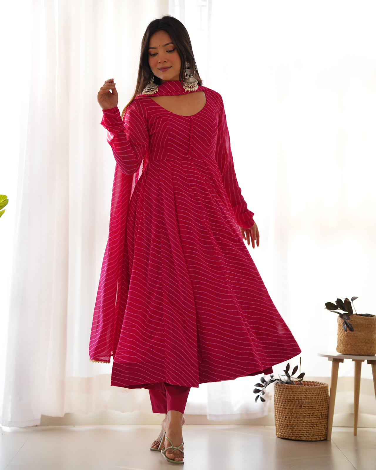 Pink Gown for Women party wear
