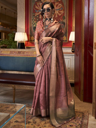 Brown color moss chiffon saree for women price
