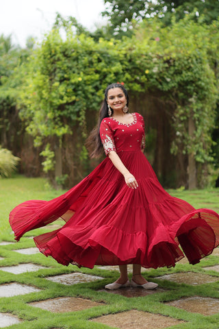 Red sequin dress for women wedding
