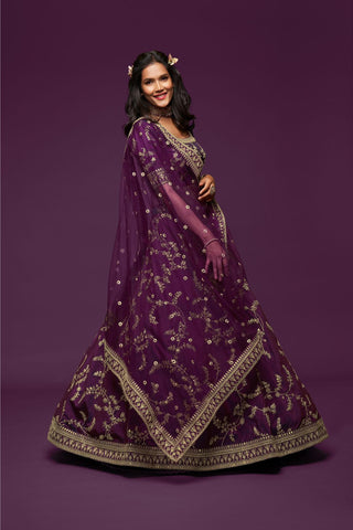 Purple Lehenga Bridal