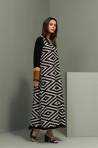 Maxi black kaftan dress