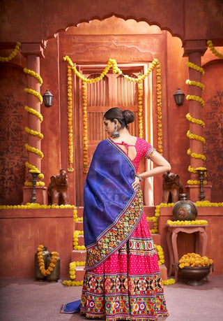 Pink chaniya choli for traditional