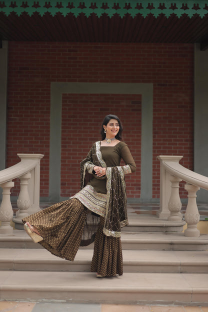 Georgette Sharara Suit design
