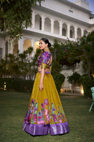 Dola Silk Lehenga Blouse designs
