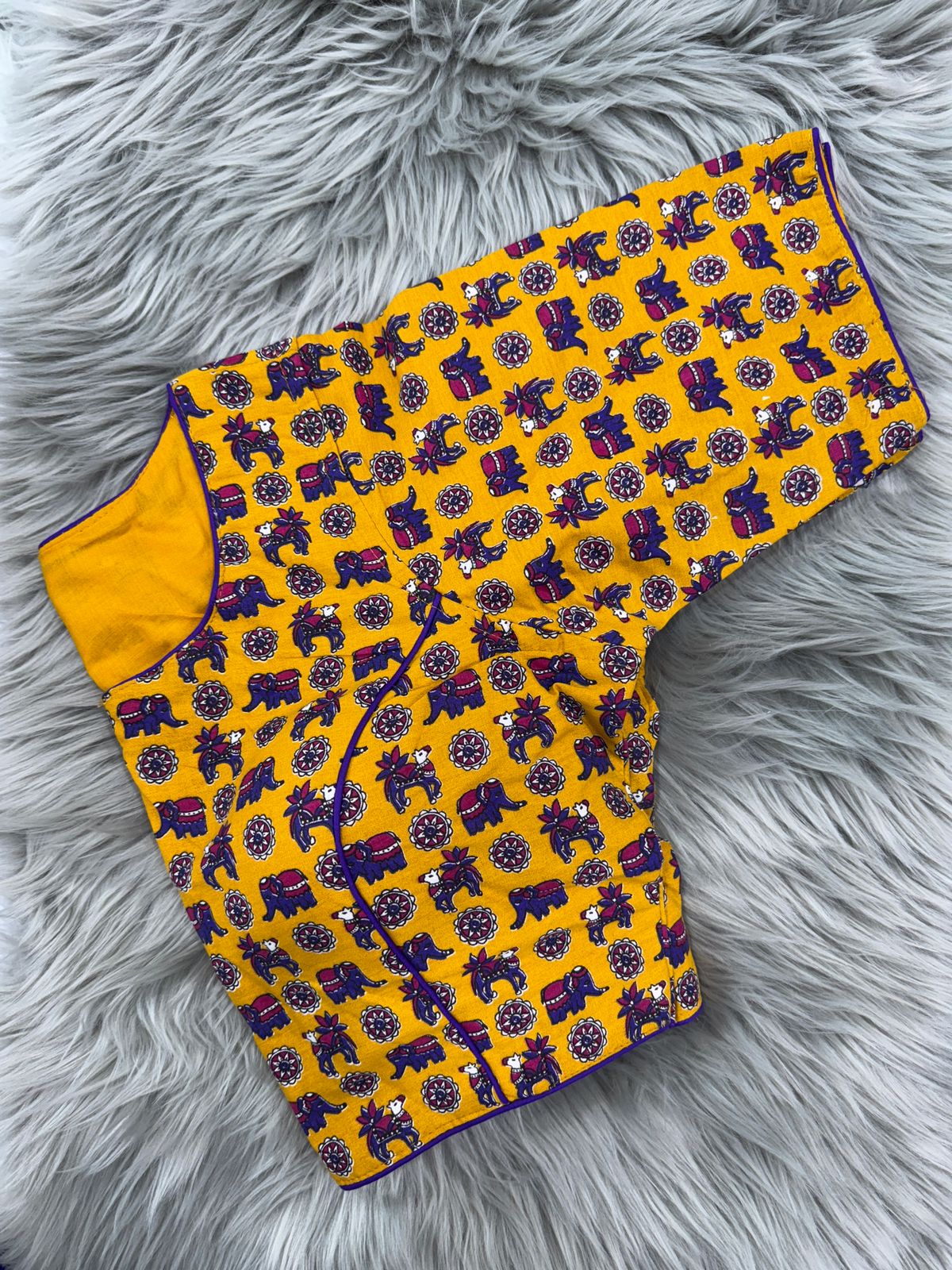 Printed Yellow Blouse