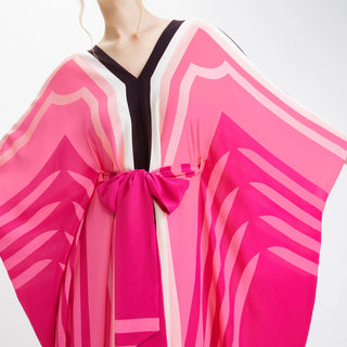 Pink Soft Silk Kaftan