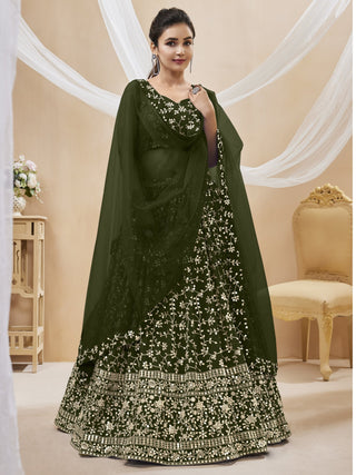 mehndi lehenga for wedding