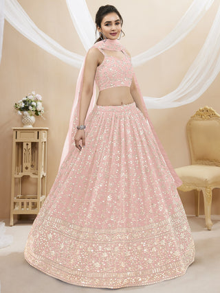 pink lehenga for wedding