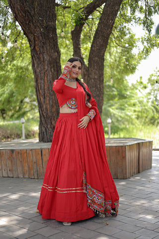 Red lehenga Choli for navratri