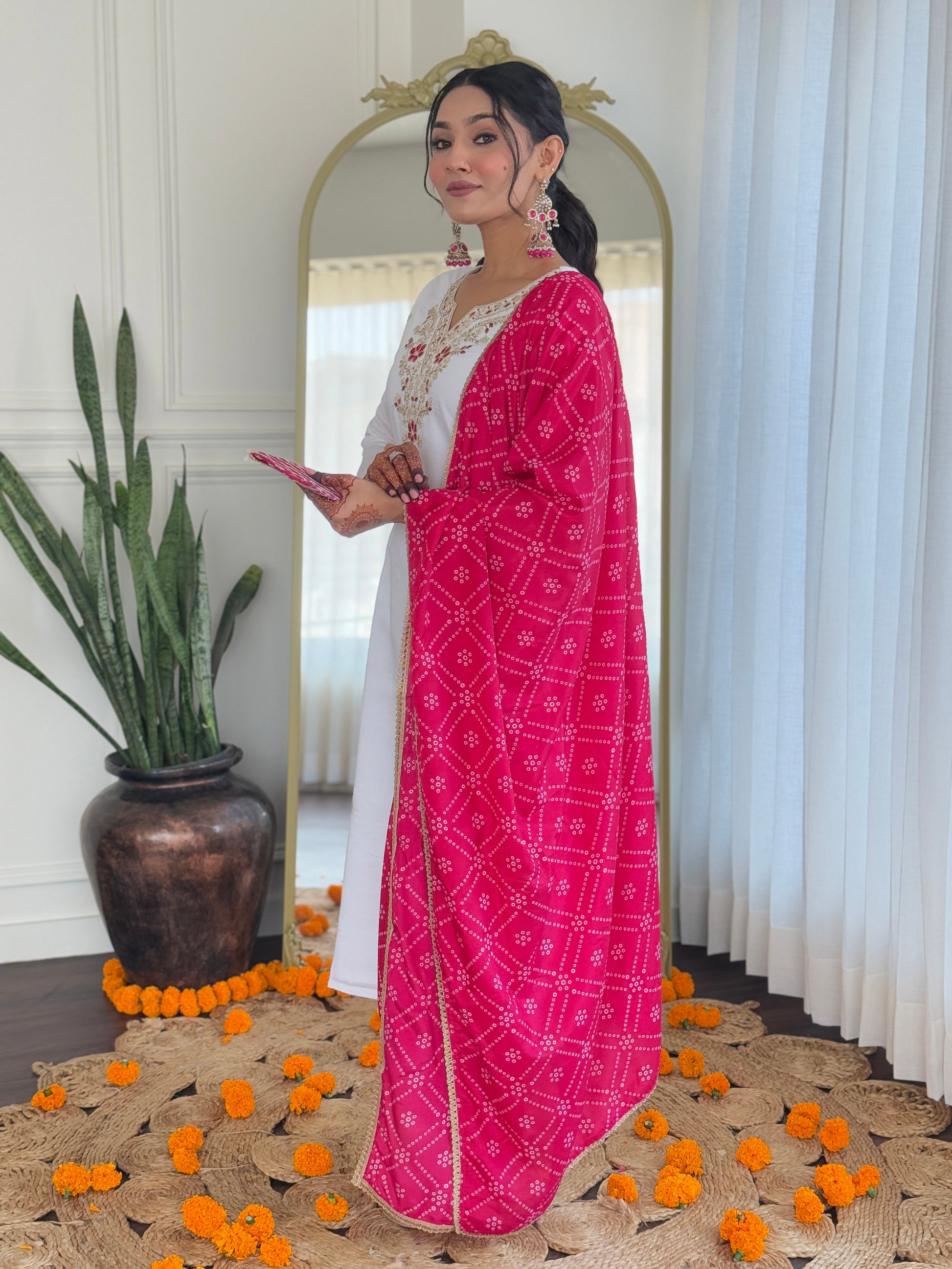 White color viscose salwar suit with price