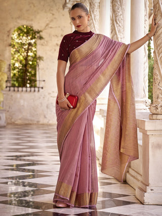 Tissue Linen Saree price