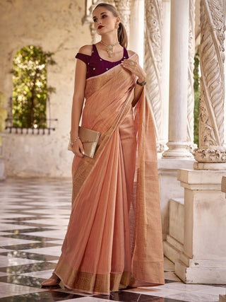 Tissue Linen Saree price