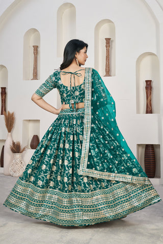 Rama dola jacquard lehenga choli for women images
