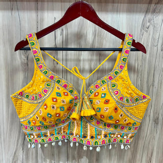 Yellow Blouse For Haladi Lehenga CHoli