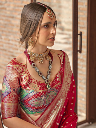 Red Soft Silk Saree
