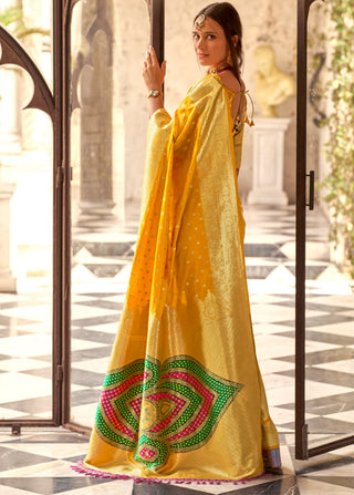 Yellow saree for wedding
