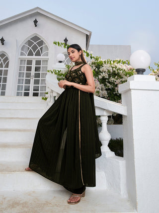 Olive salwar suit readymade