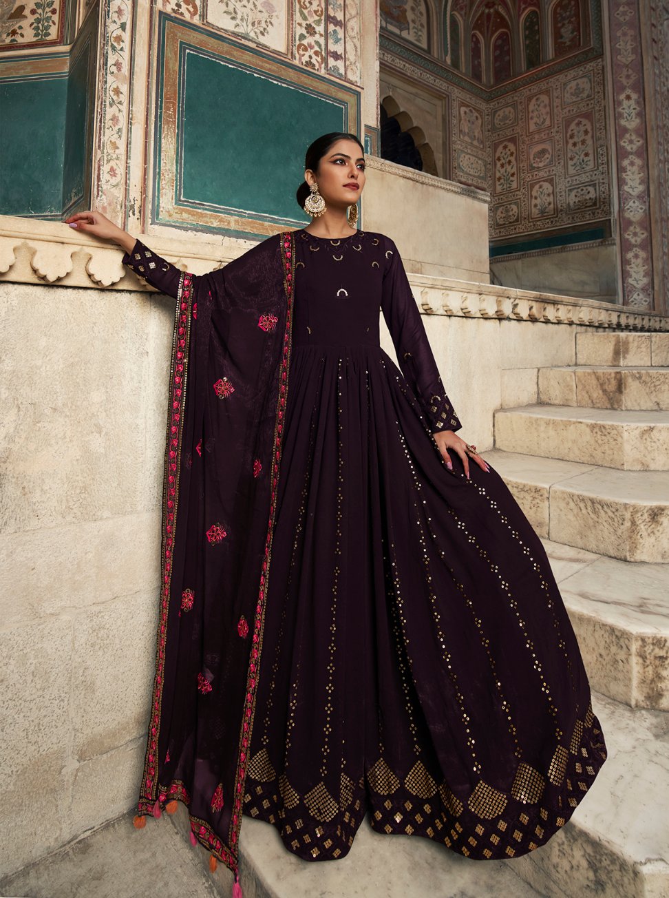 Purple Gown for Girl